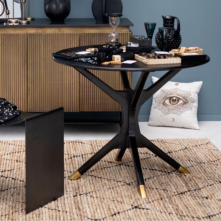 Декоративная бежевая подушка Магический глаз  Eye Mystic Cushion Beige