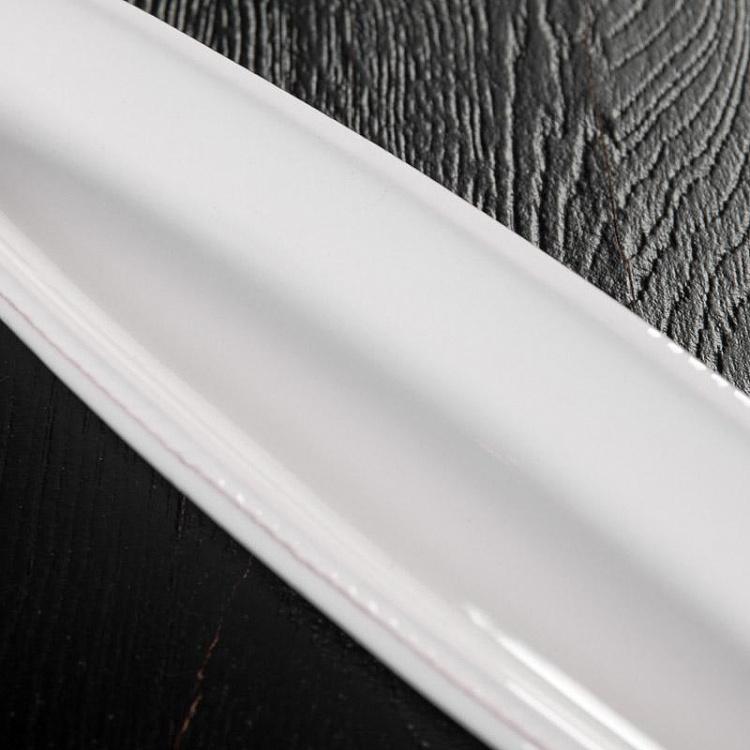 Длинное сервировочное блюдо Атлантика Atlantide Long Plate Poisson Blanc А Olives