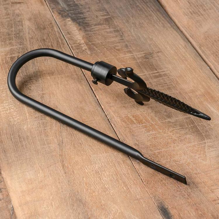 Держатель для шторы Готическая лилия чёрный Gothic Lily Curtains Holder Black