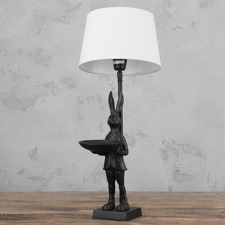 Настольная лампа с абажуром Заяц Table Lamp With Standing Hare