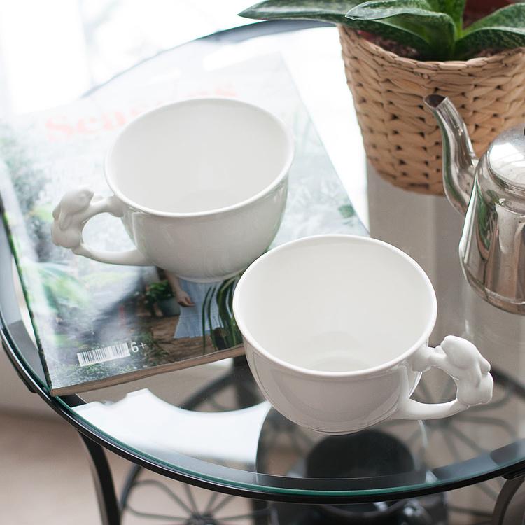 Чайная пара Белый кролик White Rabbit Tea Cup And Saucer