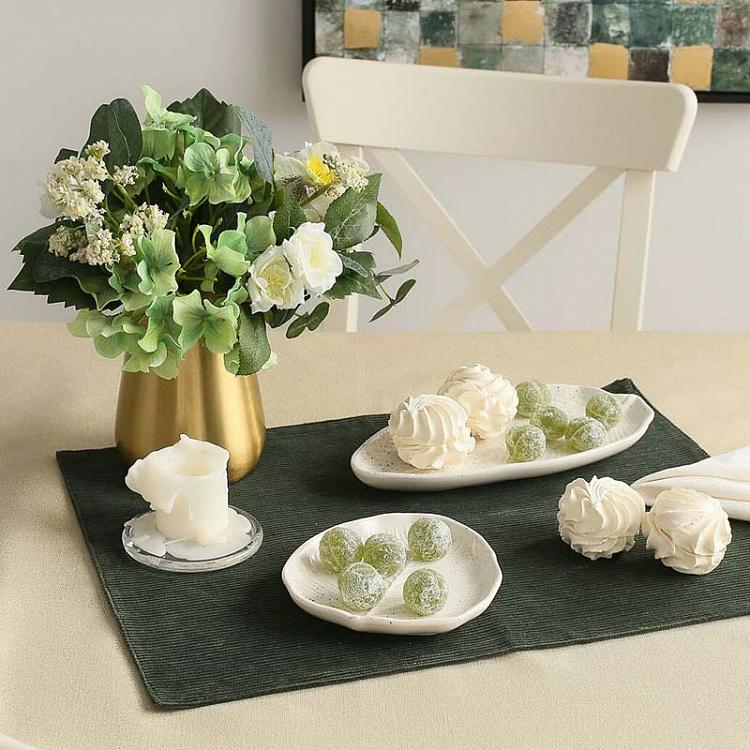 Длинное сервировочное блюдо-лист Зельда, S Zelda Plate Leaf Elongated Small