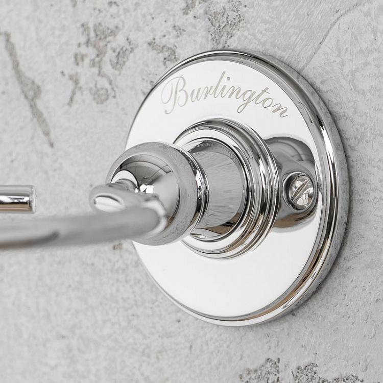 Настенный чёрный стакан для зубных щёток в подставке цвета хром Tumbler Holder Chrome And Black