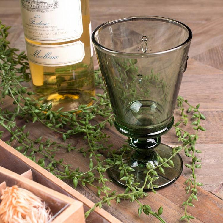 Зелёный бокал для вина Пчёлы Abeille Wine Glass Green
