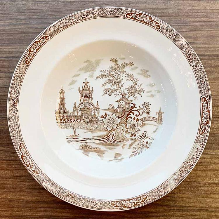 Винтажная тарелка Пагода, L Vintage Plate Pagoda Large
