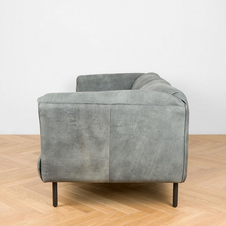 Трёхместный диван Хайвей Highway 3 Seater, Black Matt Metal RM