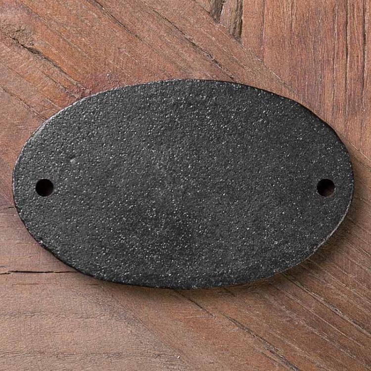 Овальная металлическая табличка Джентльмены Plaque De Porte Ovale En Metal Gents