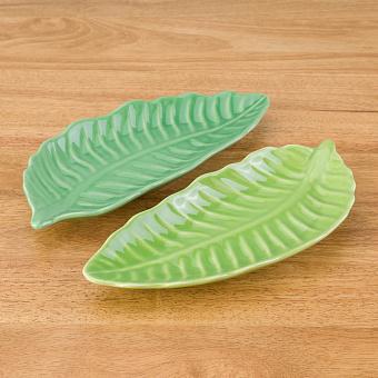 Set Of 2 Pachy Leaf Plates
