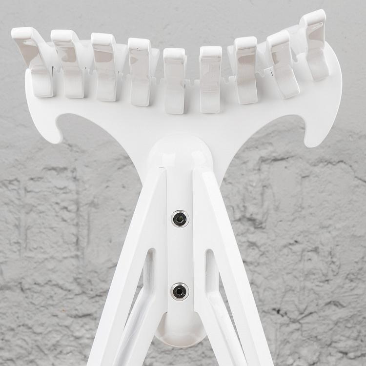 Белый низкий барный стул Бык Bull Barstool Low White