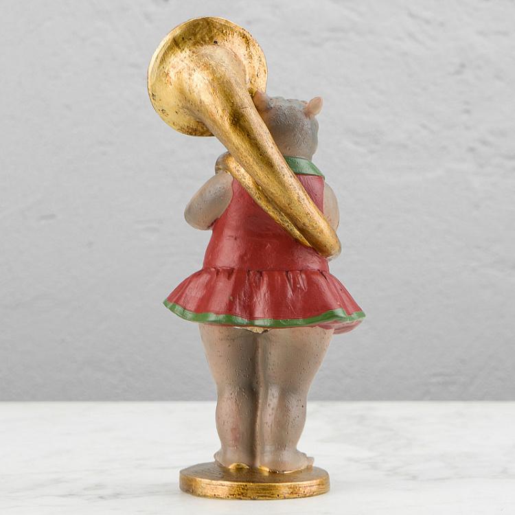 Статуэтка Миссис Гиппо с трубой Mrs Hippo With Tuba