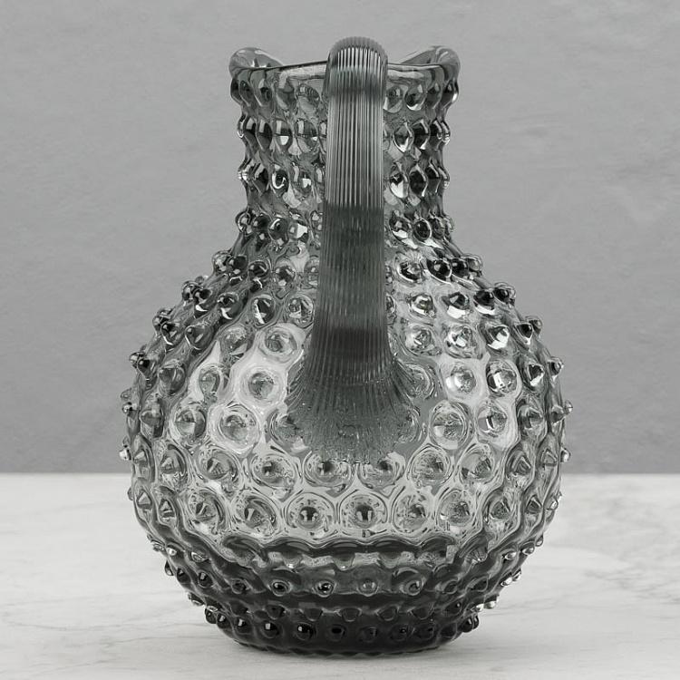 Серо-зелёный кувшин Диамант Pitcher Hobnail Sage Grey Large