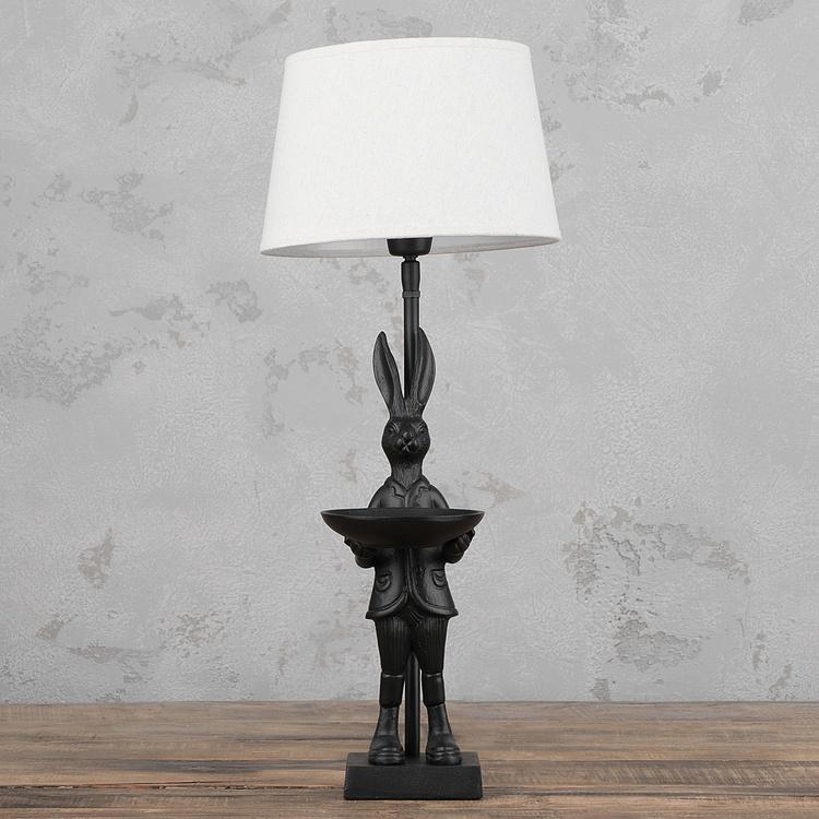 Настольная лампа с абажуром Заяц Table Lamp With Standing Hare