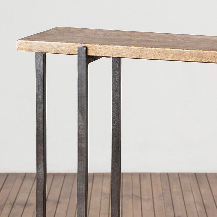 Консольный стол, железо и дерево Iron And Wooden Console