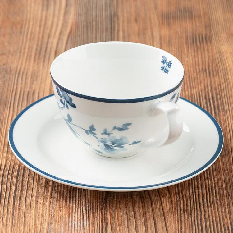 Кофейная пара Китайская роза China Rose Cappuccino Cup And Saucer
