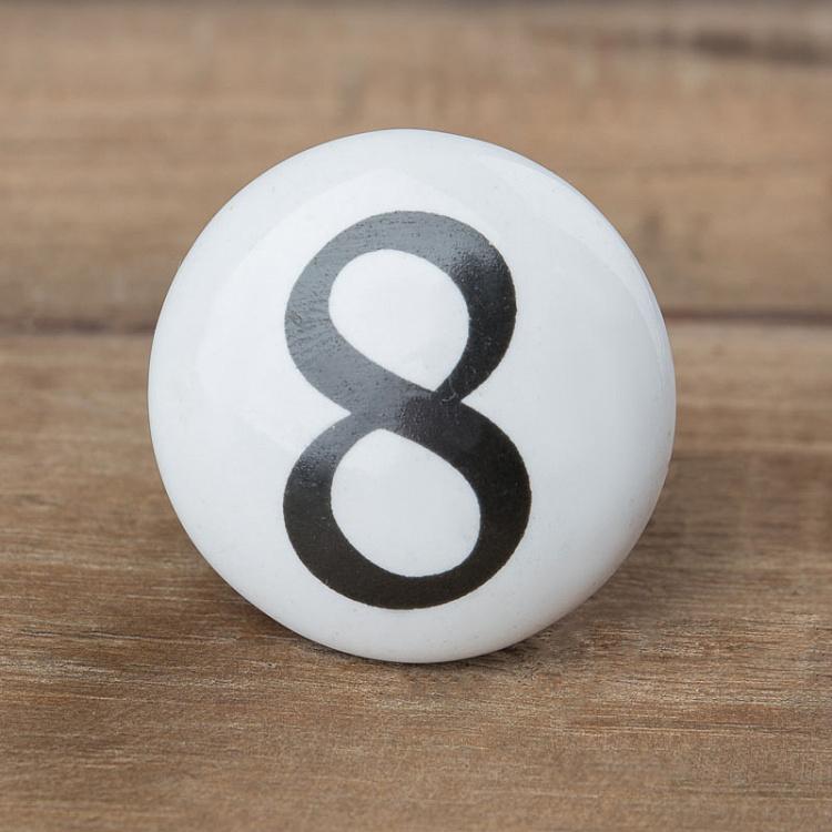 Мебельная ручка-кнопка Цифры 8 Number Knob 8
