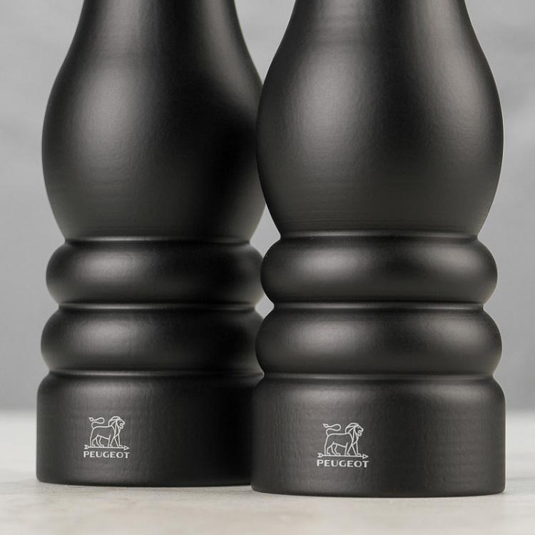 Набор из мельниц для соли и перца Париж, матовый чёрный Set Of 2 Paris Pepper Salt Mills Matte Black
