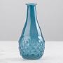 Мини-ваза Narrow Recycled Glass Vase Blue