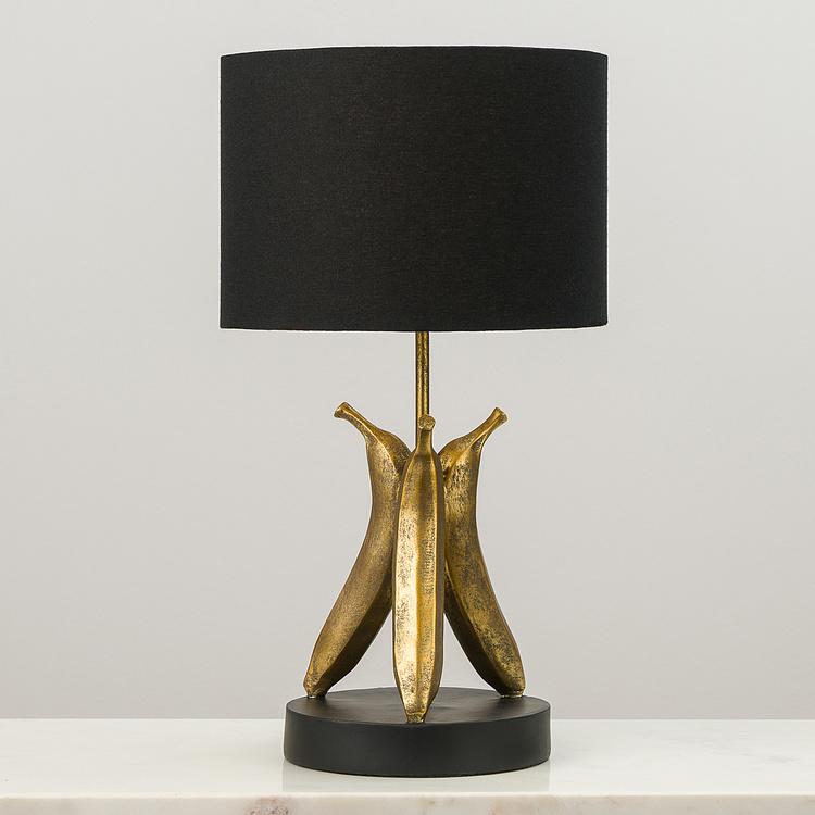 Настольная лампа с абажуром Бананы Banana Table Lamp Antique Gold With Shade