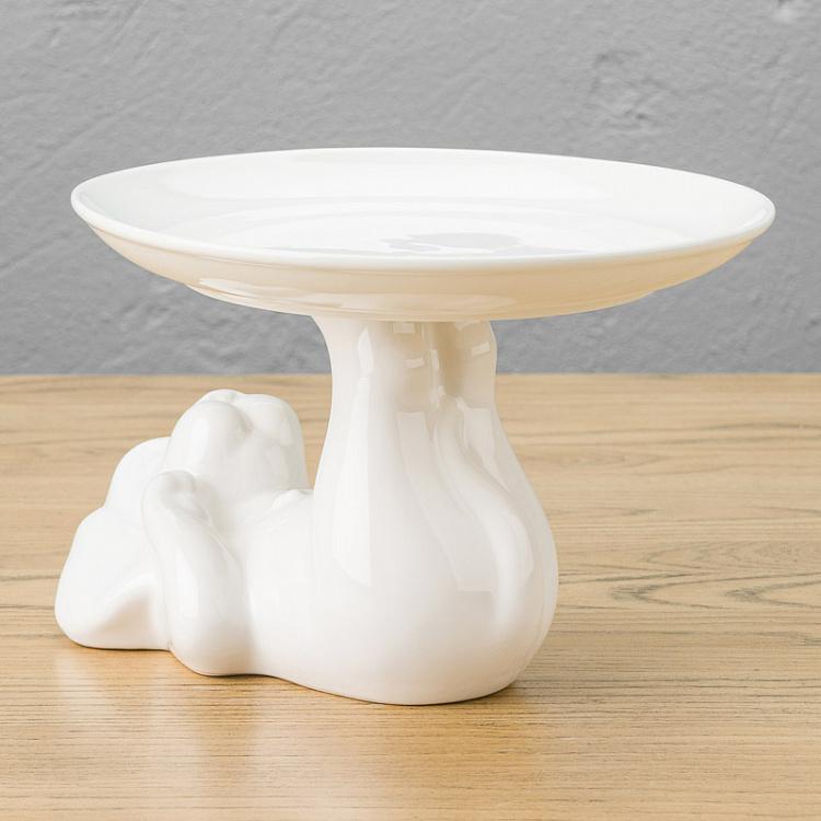 Сервировочная подставка-тортовница Пёсик, M Decorative Plate Dog Medium