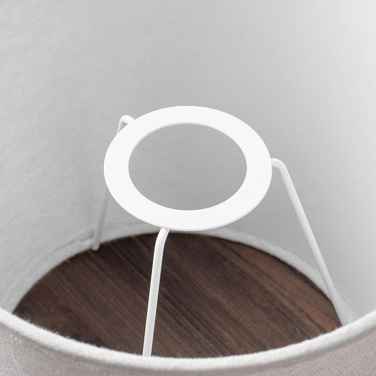 Абажур из льна серо-белого цвета, 25 см Lamp Shade In Linen Ecru 25 cm