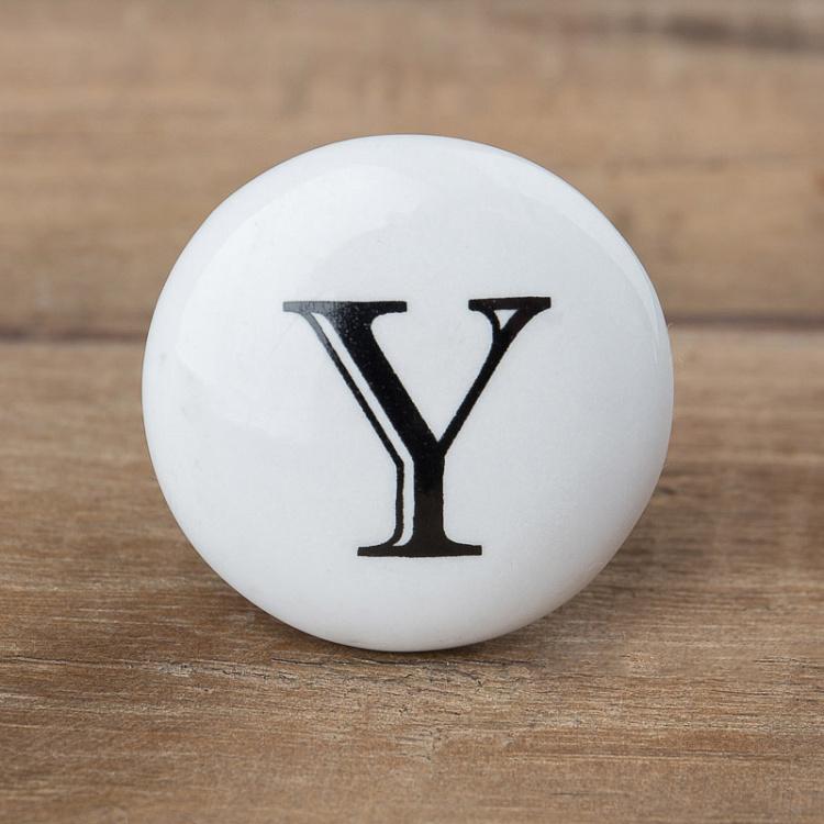 Мебельная ручка-кнопка Алфавит Y Alphabet Knob Y