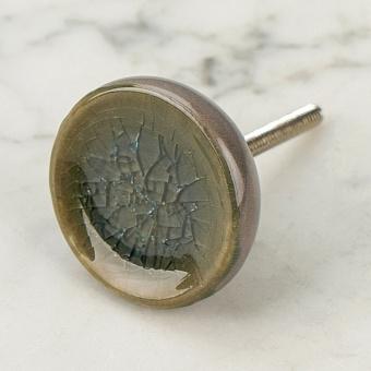 Craquelure Gray Brown  Knob