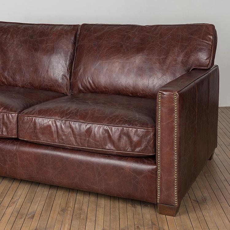 Двухместный кожаный диван Виконт Уильям Viscount William 2 Seater Leather
