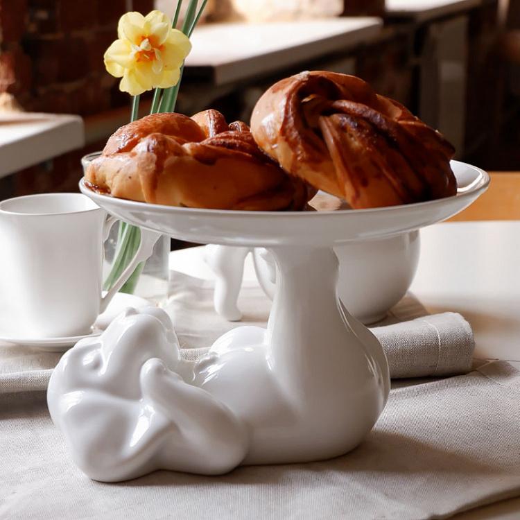 Сервировочная подставка-тортовница Пёсик, M Decorative Plate Dog Medium