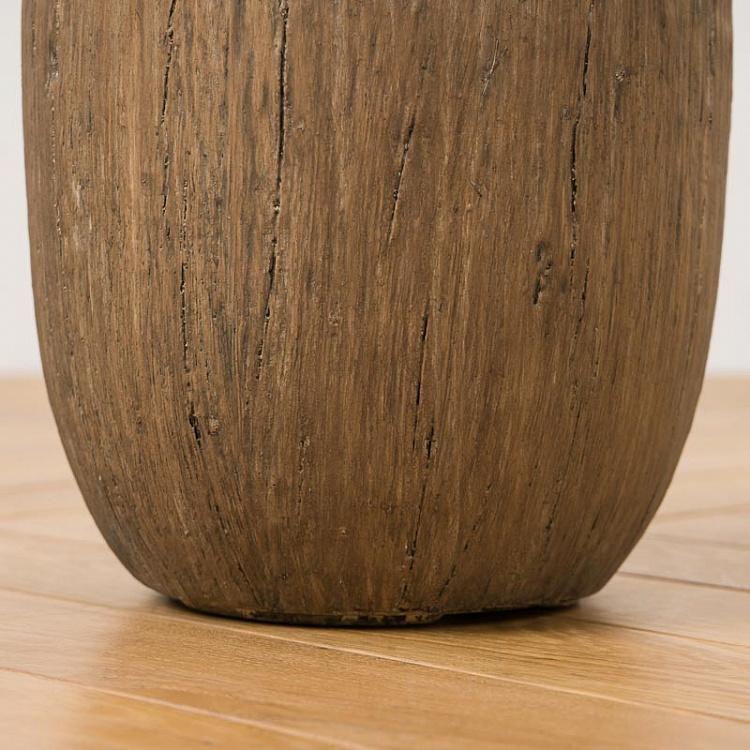 Кашпо-чаша Эффектори светлый дуб, S Effectory Wood Bowl Pot Light Oak Small