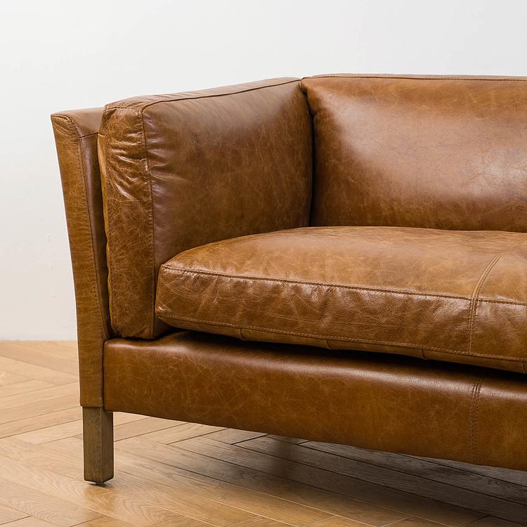 Двухместный диван Томми, светлые ножки Tommy 2 Seater, Light Brown Wood D