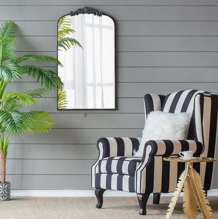 Зеркало арочное Диа в чёрной раме, S Dia Arched Mirror Black Small