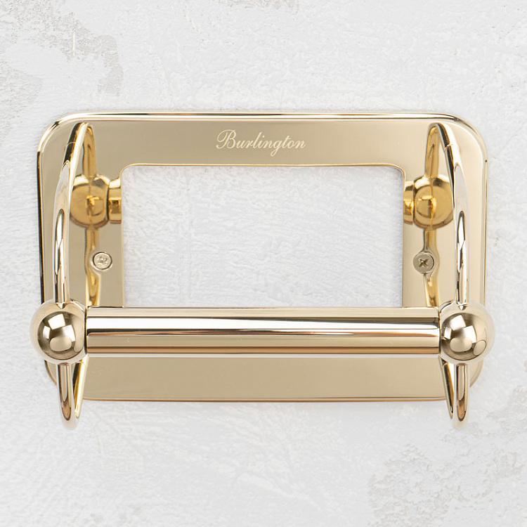 Держатель туалетной бумаги золотого цвета Toilet Roll Holder Gold
