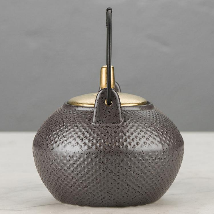 Чёрно-золотой чайник Цейлон Ceylon Teapot Black And Gold