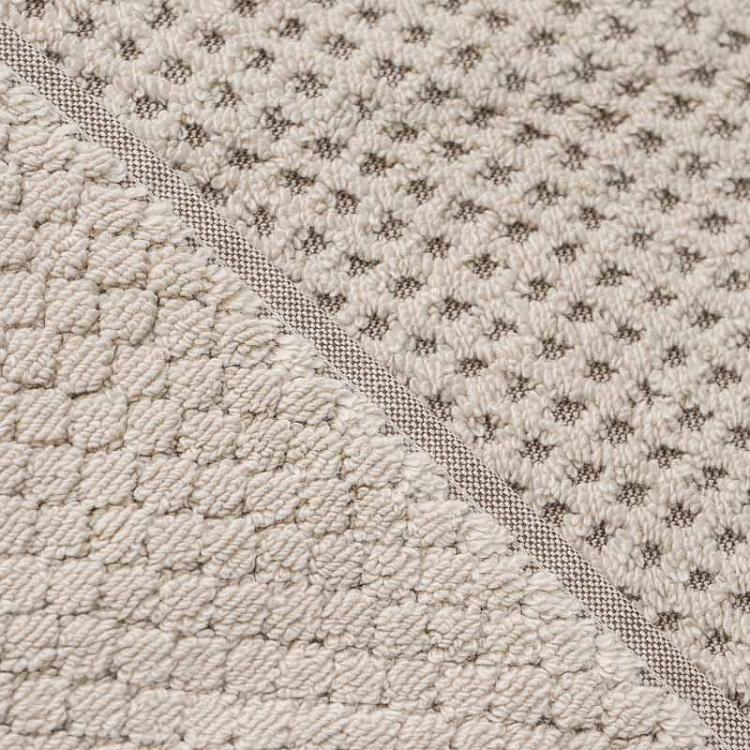 Песочно-бежевое махровое банное полотенце Пунто 70x140 см Punto Bath Towel Sand 70x140 cm