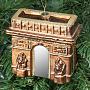 Ёлочная игрушка Glass Arch Of Triumph Brown 10 cm