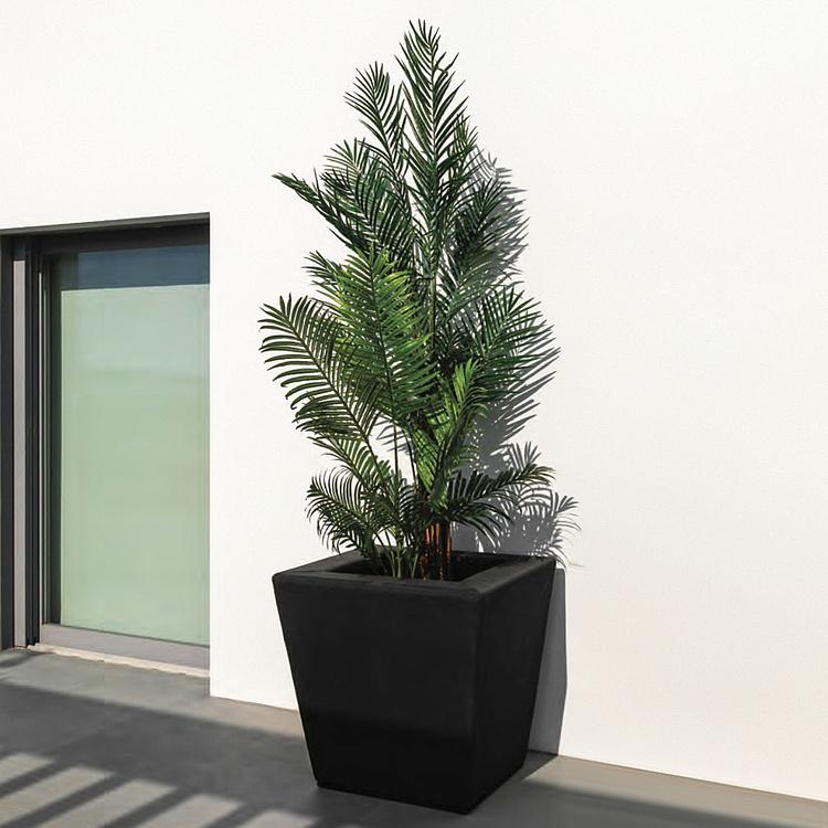 Кашпо Алюминиевый куб с тканью, L Square Planter Large