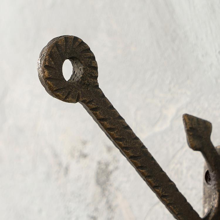 Двухрожковый чугунный крючок Якорь Anchor Cast Iron Hook