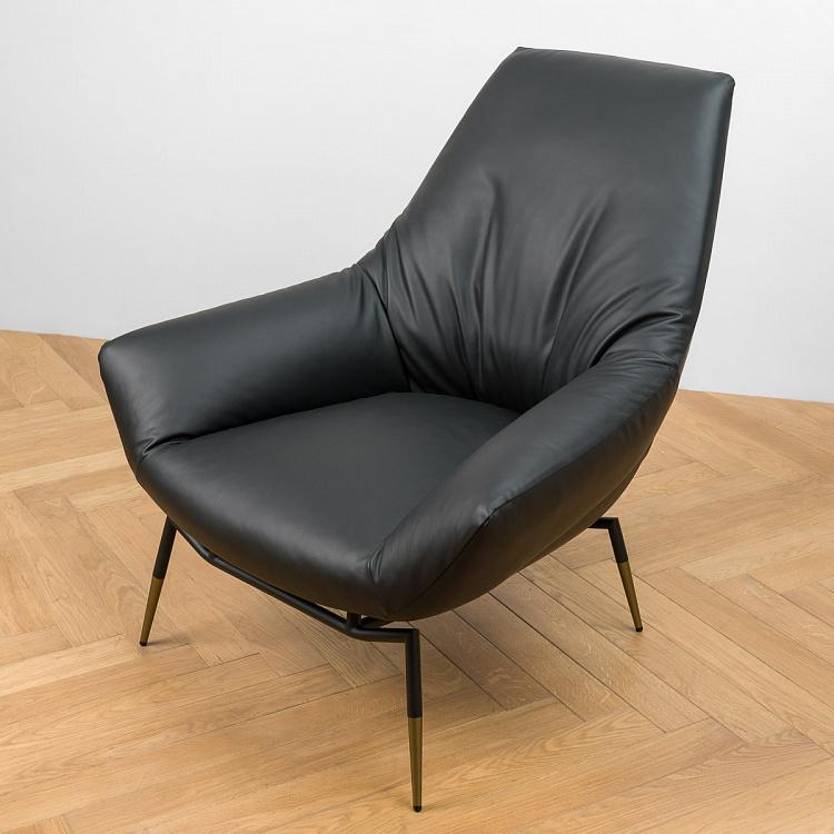 Кресло Бельфьоре с высокой спинкой, бронзовые ножки Belfiore High Back Armchair, Bronze