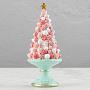 Новогодняя фигурка Candy Cone Tree On Stand Pink Green 20,5 cm