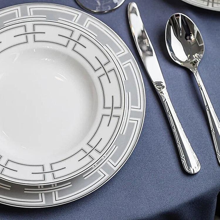 Набор Кройс из 24 столовых приборов на 6 персон по 4 предмета в подарочной коробке Set Of 24 Cutlery Pieces Croise