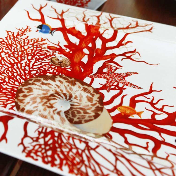 Прямоугольная сервировочная тарелка Море Mare Rectangle Serving Plate