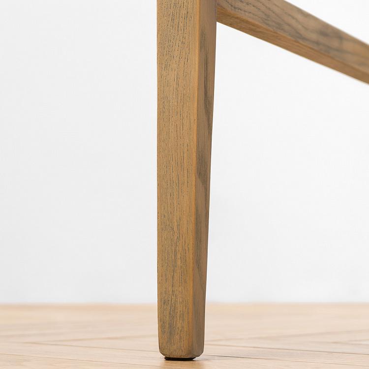 Барный стул с подлокотниками Маргарита, светлые ножки Margarita Barstool With Arms, Oak Brown