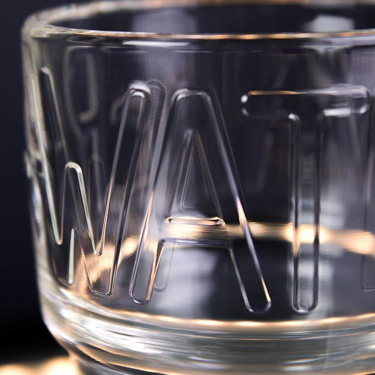 Стакан Бостон с надписью Вода Boston Decor Water Tumbler