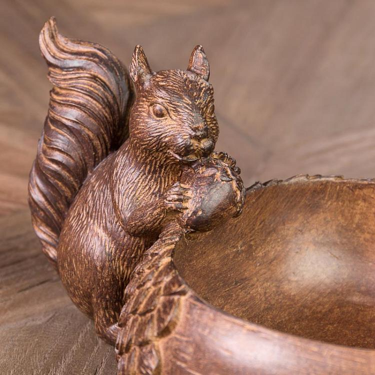 Сервировочное блюдо для орешек с белкой, S Resin Bowl Ecureuil Small