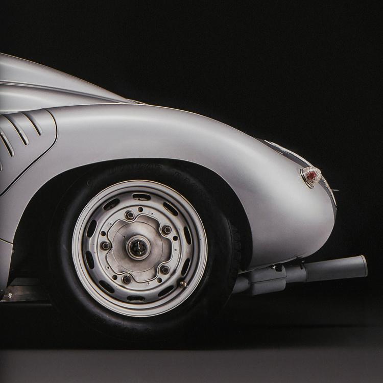 Фото-принт триптих в серебристой раме Порше 718 Set Of 3 Porsche 718 RSK, Pewter Frame