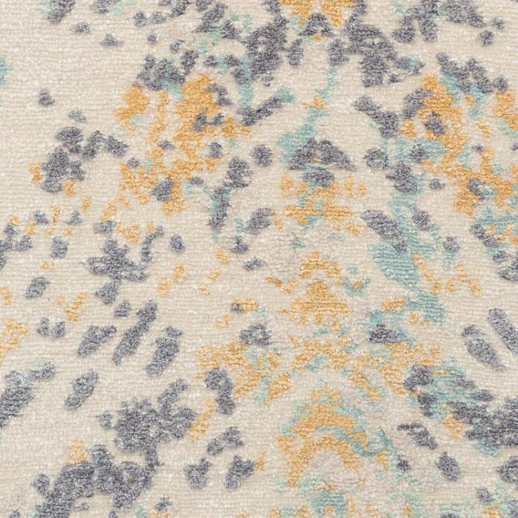 Прикроватный ковёр с коротким ворсом Белые перья Magic Feathers White