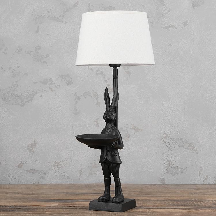 Настольная лампа с абажуром Заяц Table Lamp With Standing Hare