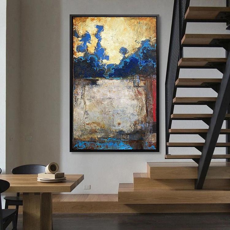 Абстрактная картина маслом На пристани On The Pier Painting