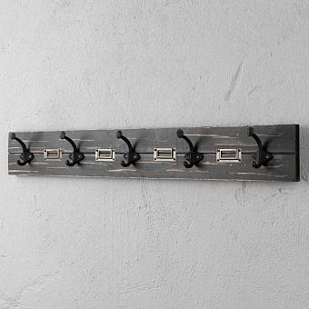 Coat Hanger Black Patina With 5 Hooks