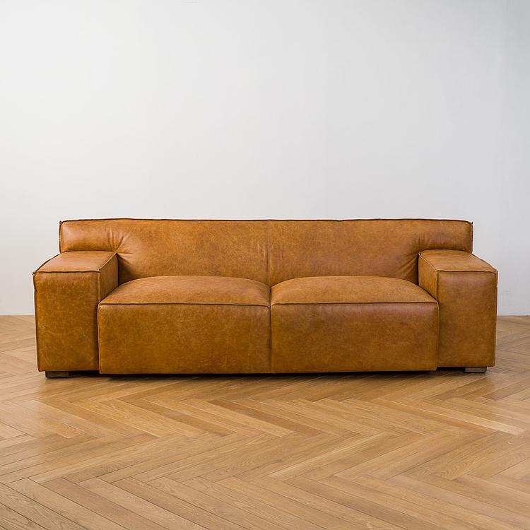 Трёхместный диван Мадрид, светлые ножки Madrid 3 Seater, Light Brown Wood D